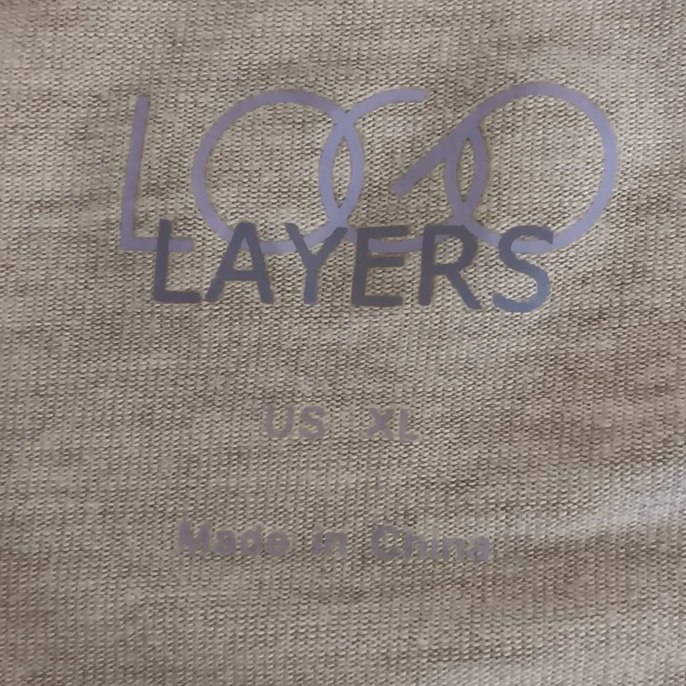 LOGO Layers by Lori Goldstein Women's Oatmeal Heathered Kimono Cardigan Size XL